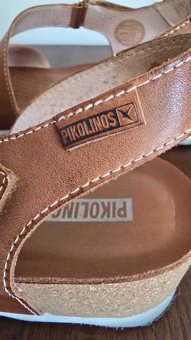 Sandálias de pele genuína marca PIKOLINOS n.º 38 – quase novas!