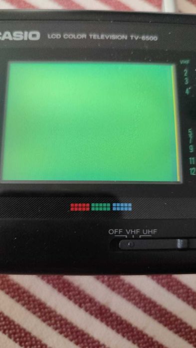 Casio TV-6500 LCD Color Vintage Anos 90 – Funciona – Made in Japan