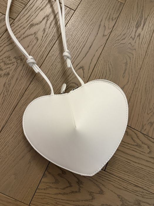 Alaia coeur torebka serce biała kopertowka