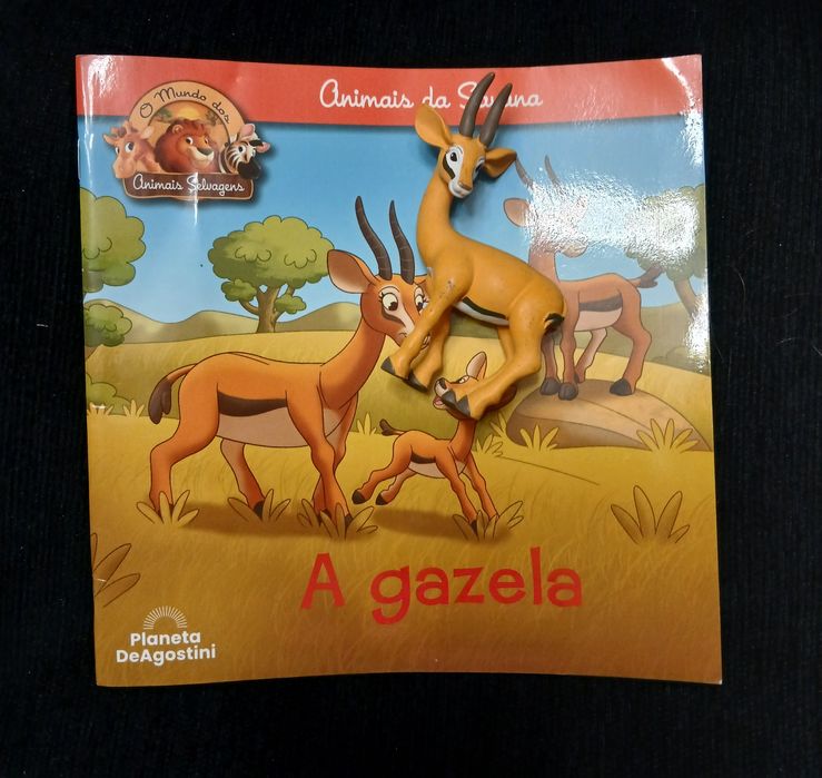 Livro "A gazela " mais a figura do livro