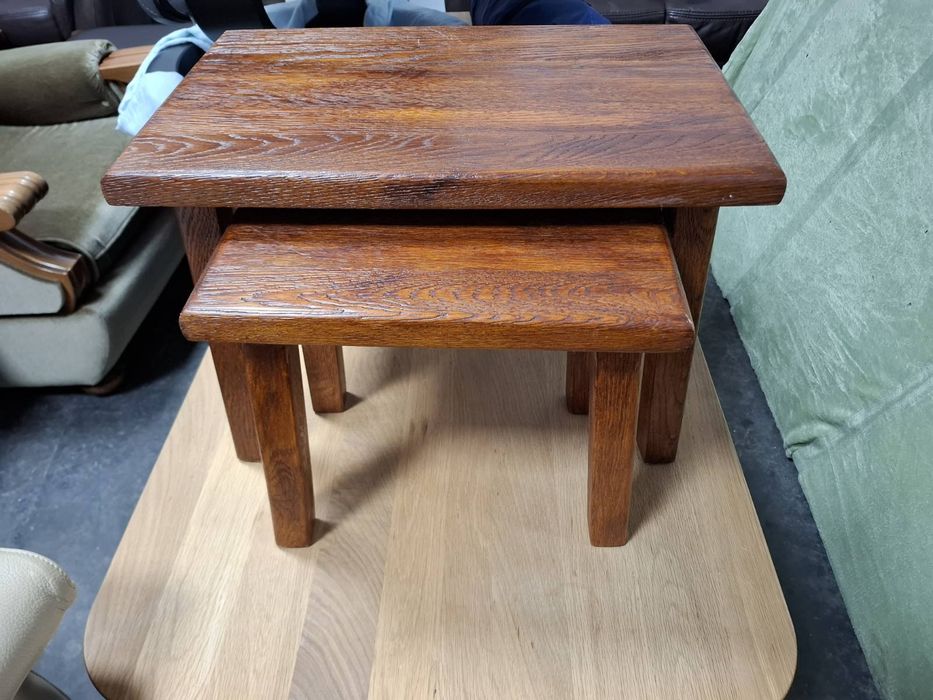 Комплект журнальних столів (матрешка) з натурального дуба