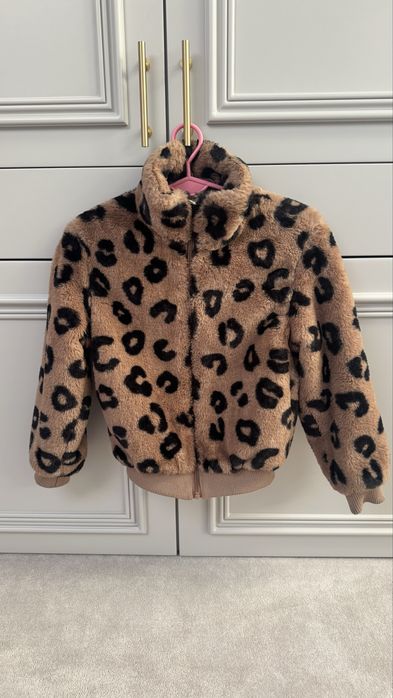 H&M 146 bluza kurtka w centki futerko