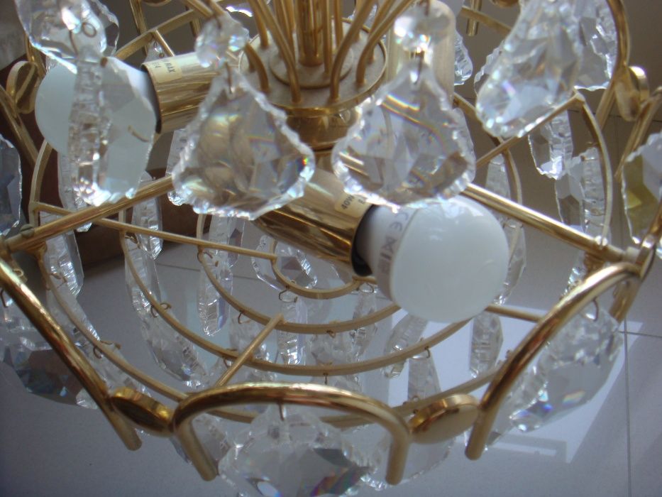 Candeeiro de tecto cristais