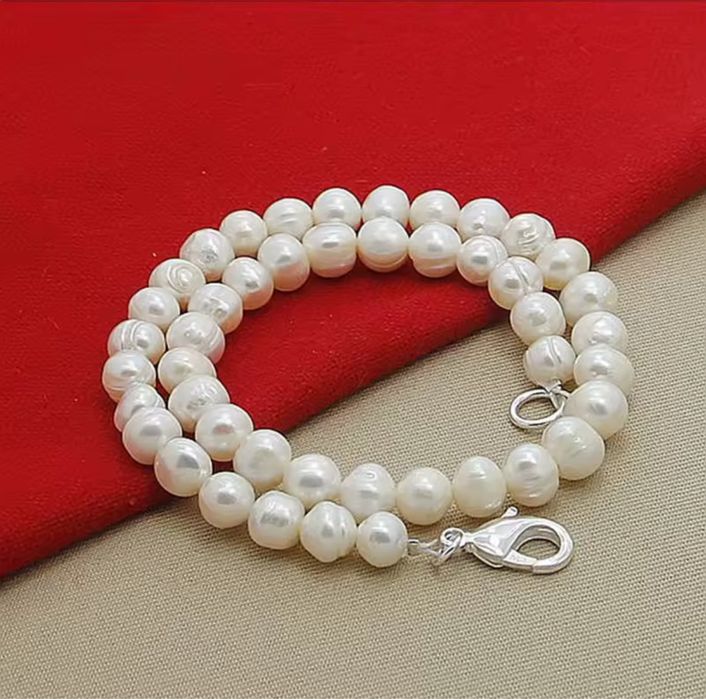 Naszyjnik pearls silver