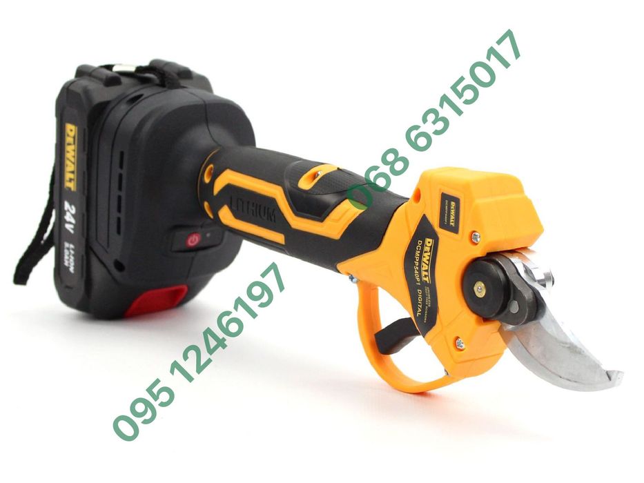 Аккумуляторный секатор DeWalt DCMPP540P1 24V 5Ah Толщина реза 30мм