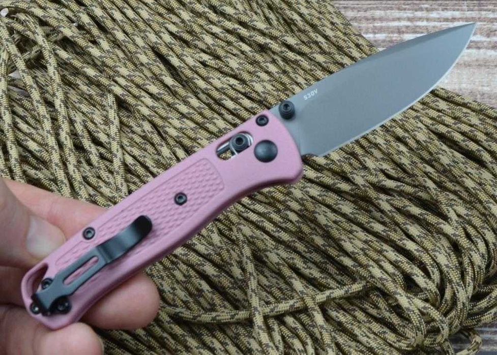 Брелок EDC фолдер Benchmade 533 Mini Bugout pink barbie