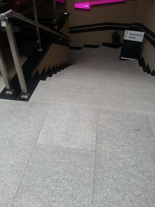 Płytki Szary Granit Płomień 60x60x2 Granitowe Płyty Taras jak Strzegom Kamień   płytka granitowa płyta ścieżka chodnik taras szara kamienna