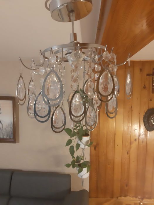 lampa jednopunktowa, łezki akrylowe