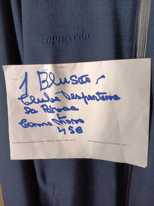 Blusão do Clube desportivo da Póvoa.