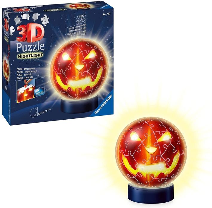Puzzle 3D Pumpkin luz de presença