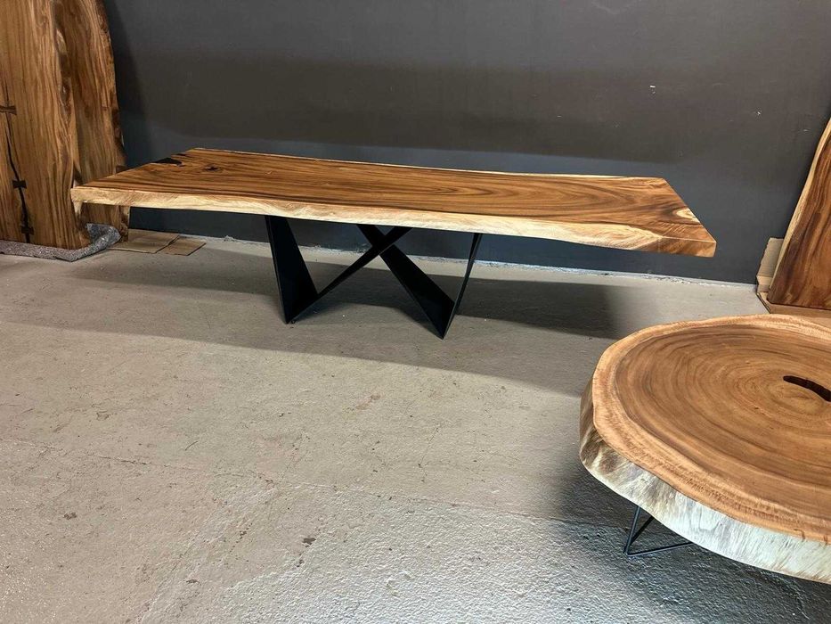 Stół  drewniany monolit Suar unikat 280cm