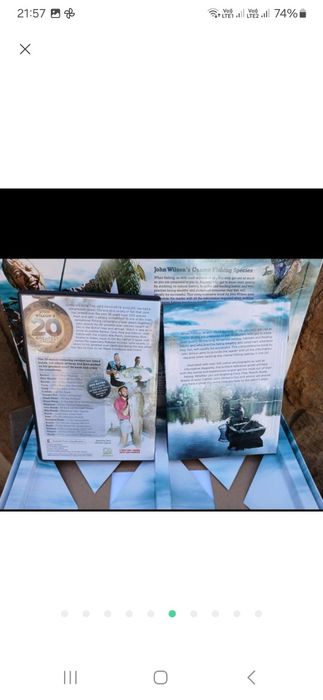Набір DVD плюс книга для любителів риболовлі.