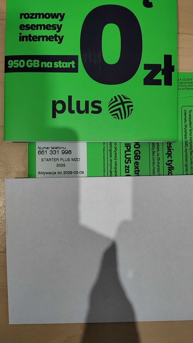 Nowy starter Plus złoty Numer