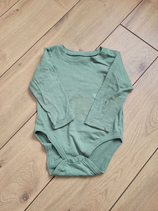 3pak (nowy) body 80 9-12 długi rękaw unisex niemowlęce