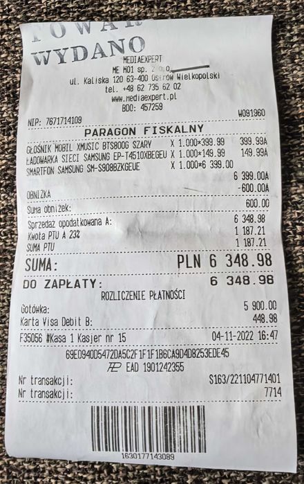 Samsung S22 Ultra. Stan jak nowy. Okazja !!!