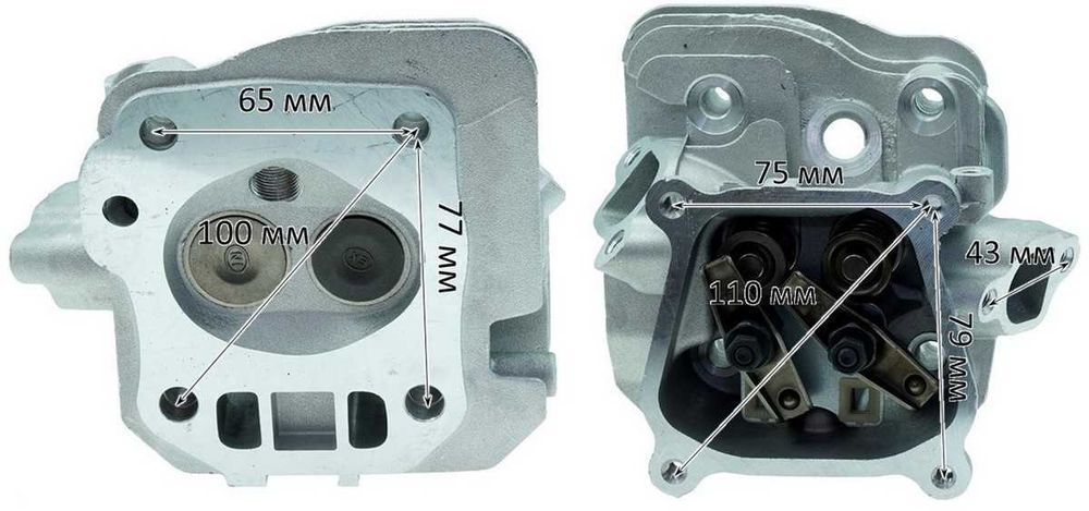 Головка блока двигателя генератора 168F (5,5-7 Hp) в сборе, gen467
