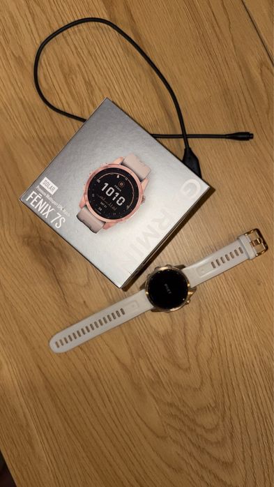 Garmin fenix 7s 42mm damski zloty bezowy zegarek