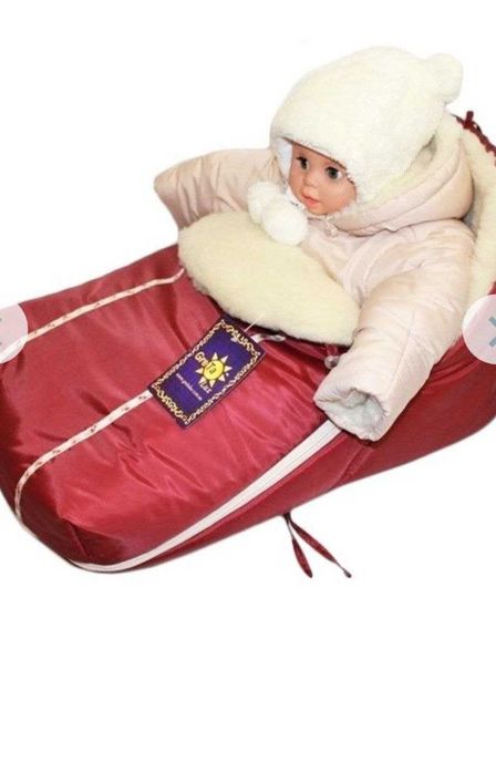 Конверт для санок на овчине GreTa Lux