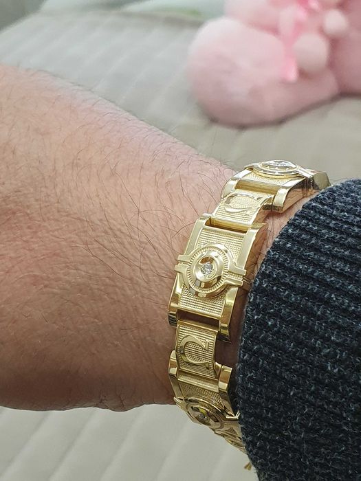 EKSKLUZYWNĄ BRANSOLETA Z 14 Karatowego ZŁOTA 585. Z Diamentamy !