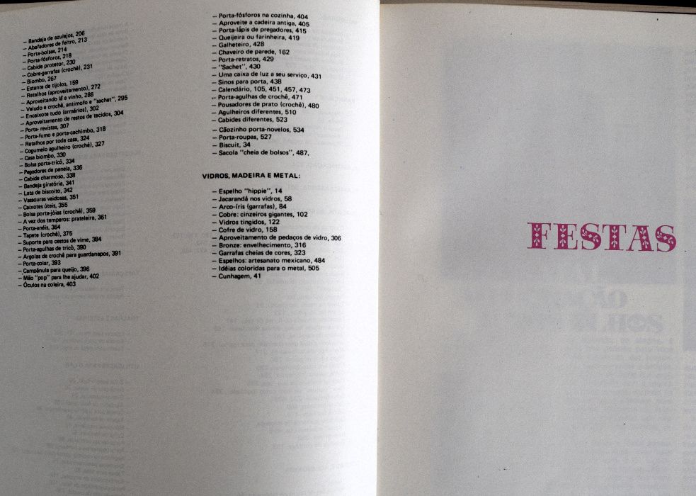 "ARTESANATO: enciclopédia de trabalhos manuais" em 3 volumes