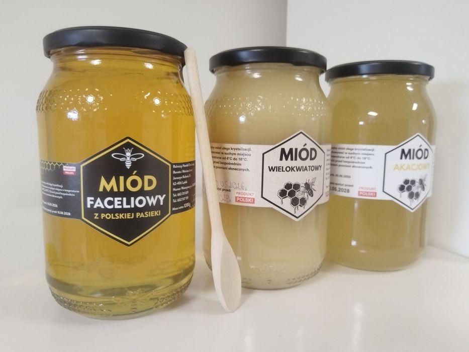 Zestaw Miodów z Własnej pasieki 1200g