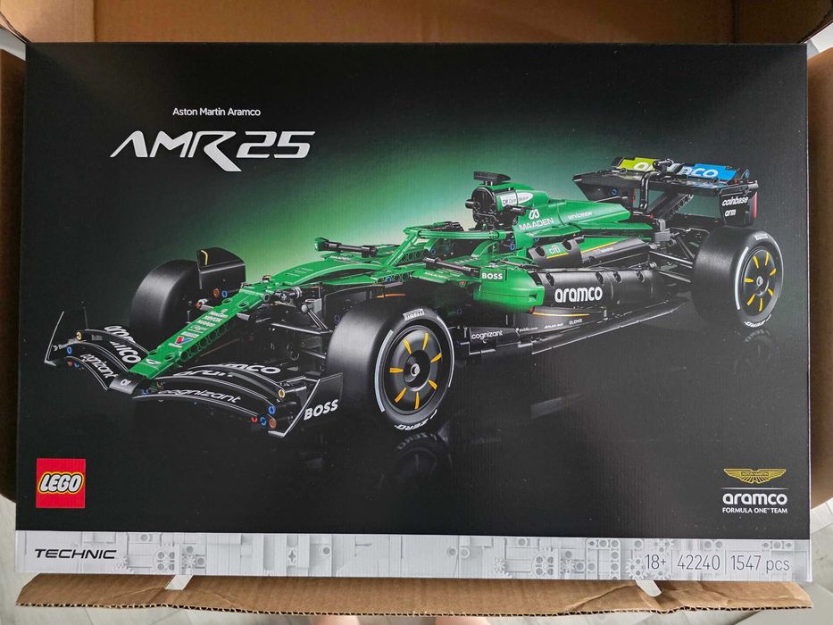 Klocki LEGO Technic 42240 Bolid F1 Aston Martin Aramco AMR25, nowe, plomba