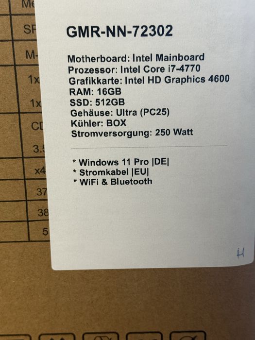 Komputer GMR NN-72302 / 32 GB RAM / 1 TB SSD NOWY, nieotwierany