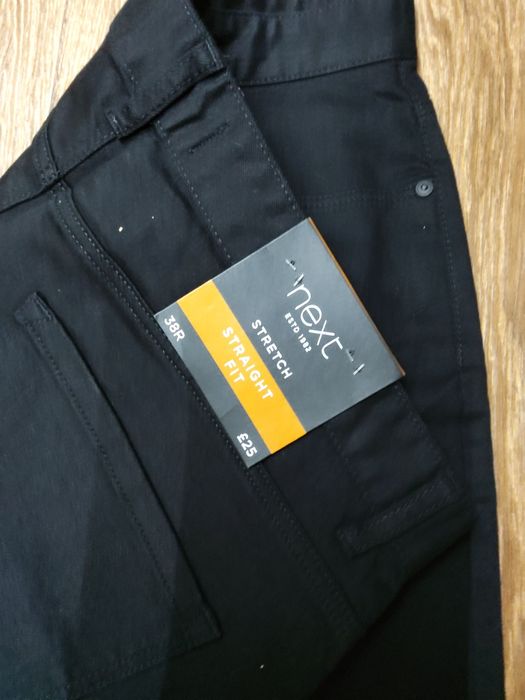 Next Straight Fit черные джинсы p.38R