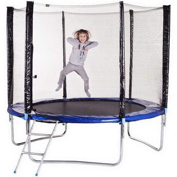 Батут183см 252см 312см 374см драбинкою, накладений платіж, без передоп