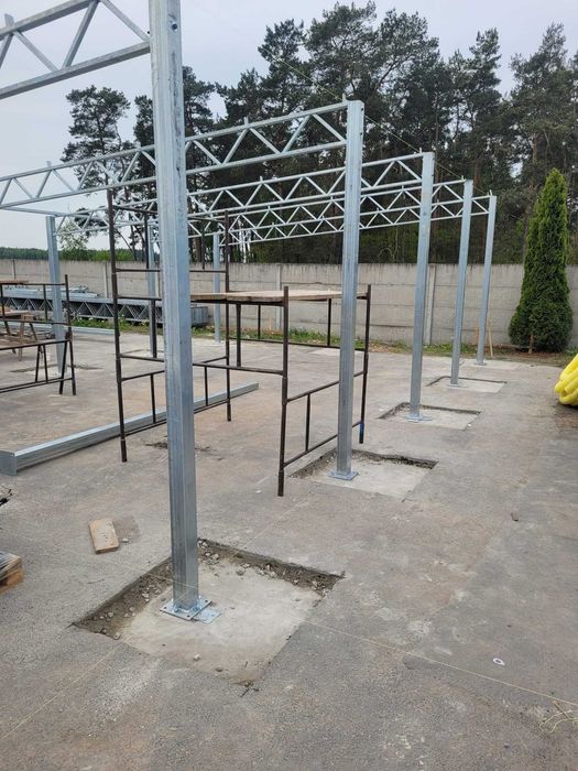 Kratownica 10m dwuspadowa nowa bindra hala wiata garaż ocynk magazyn
