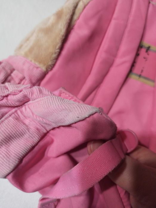 Розовый рюкзак для девочки подростка 40х37 см