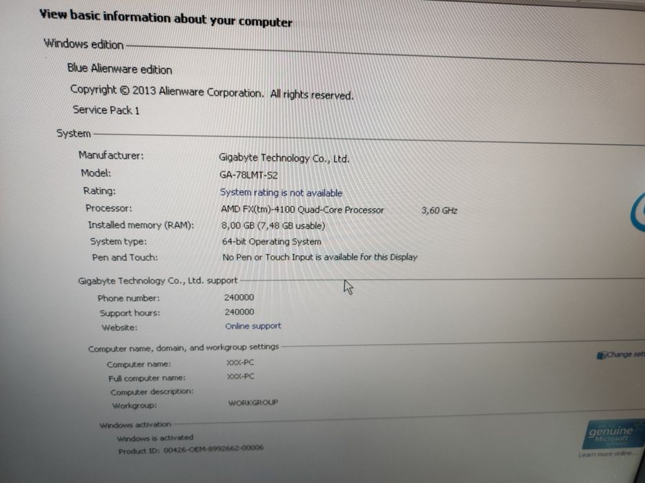 Komputer stacjonarny 8GB Ram