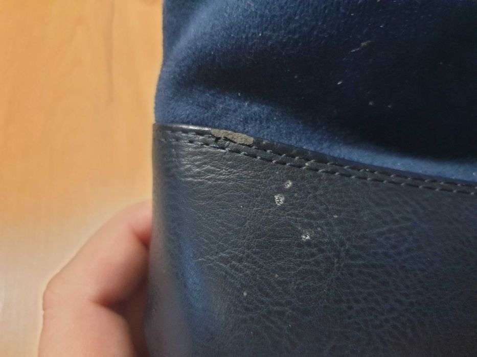 Ocieplane, granatowe botki, trapery, Xti, rozmiar 39