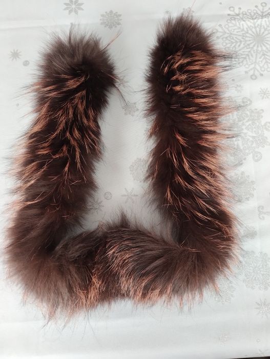 Futro naturalne - obszycie kaptura - jenot