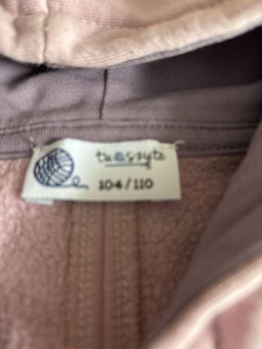 Bluza różowa 104/110 ciepła przedłużana tuszyte