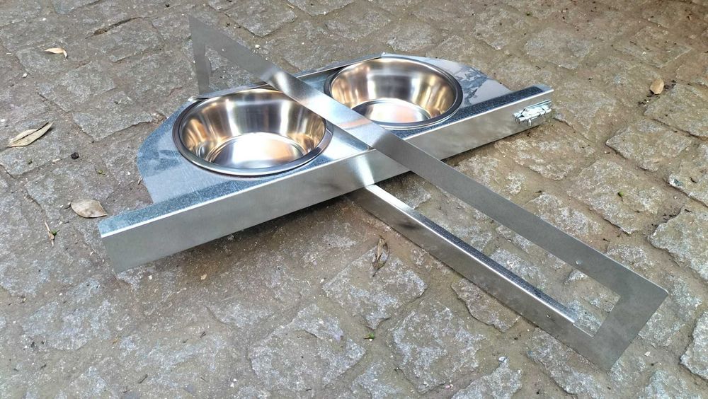 Comedouro Cão Duplo Girar Canil