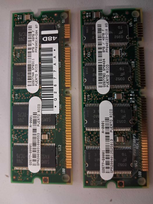 2 x HP RAM 100 Pin do drukarki HP LJ 2300 series