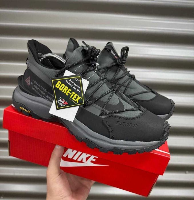 ТЕРМО! Nike ACG Air Terra Antarktik Gore-Tex Grey Black 41 42 43 44 45