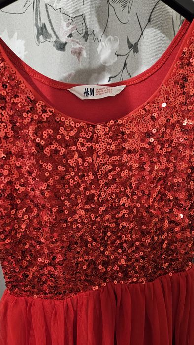 Святкове плаття H&M, вечірнє, червона сукня 10-12р.