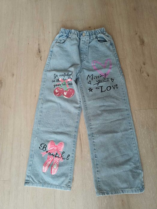 Spodnie dziewczęce r. 150