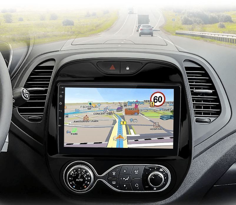 Renault Captur 2016-2019 – Radio Android 15 9" CarPlay Android Auto 2GB/32GB GPS Nawigacja Stacja Multimedialna WiFi Bluetooth PL