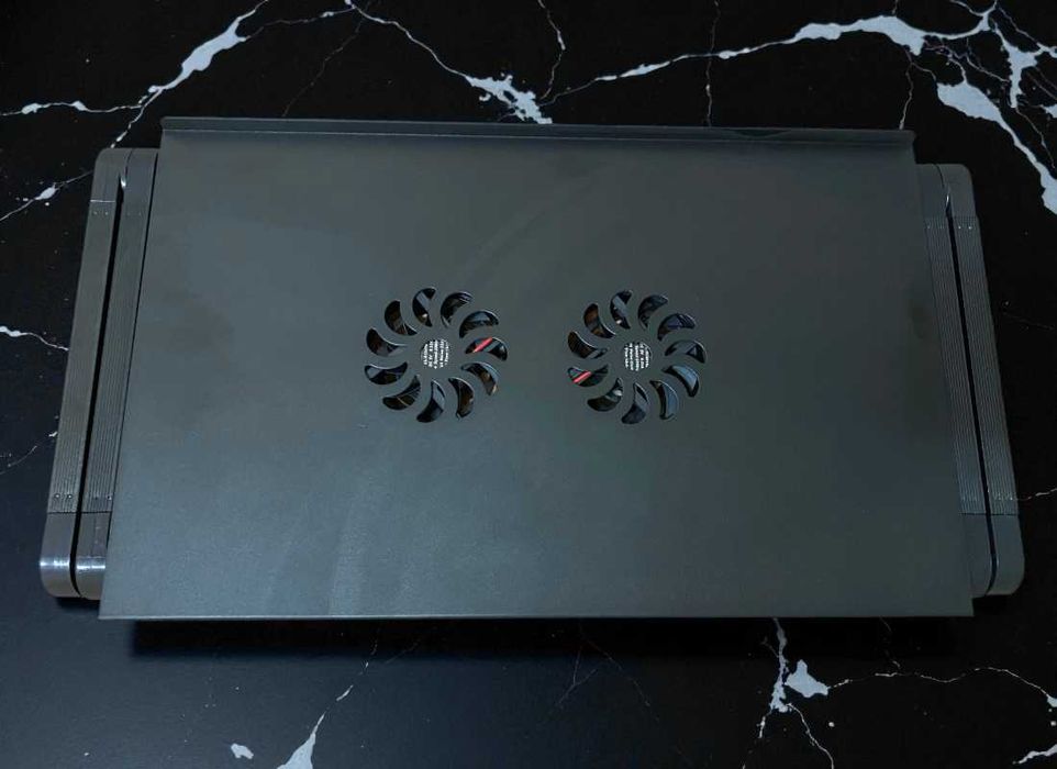 Столик для ноутбука Laptop Table T8 з двома кулерами для охолодження