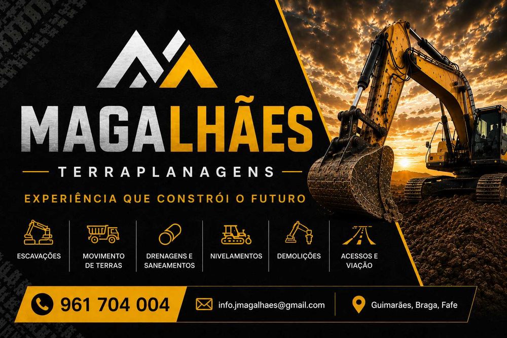 serviços de escavadora