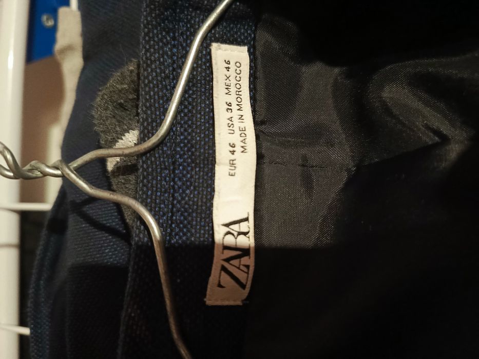 Garnitur Zara młodzieżowy nr 38 chabrowy.