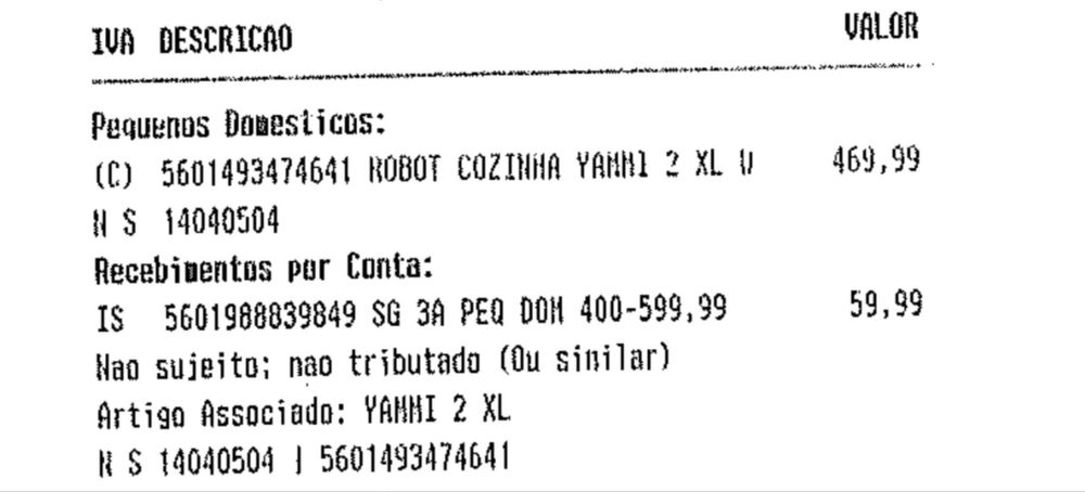 Yammi 2 XL  Nova com livro de receitas
