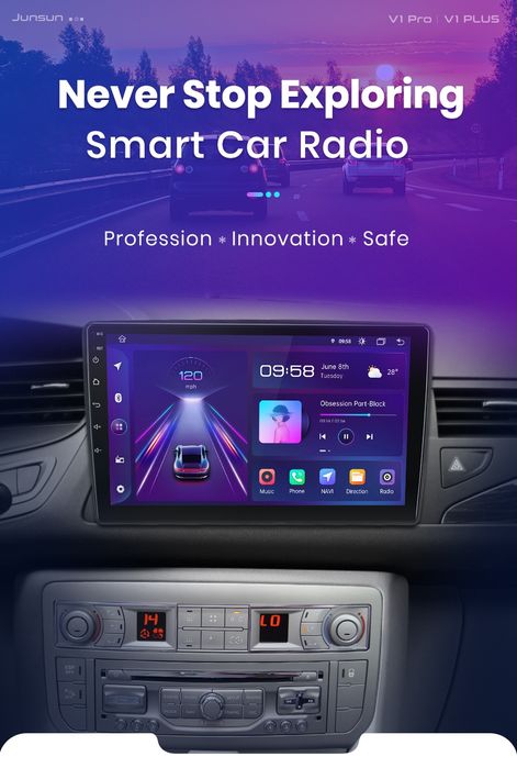 Rádio 10" android Citroen C5 2008 a 2017 CARPLAY WIFI GPS 2/32GB Novo