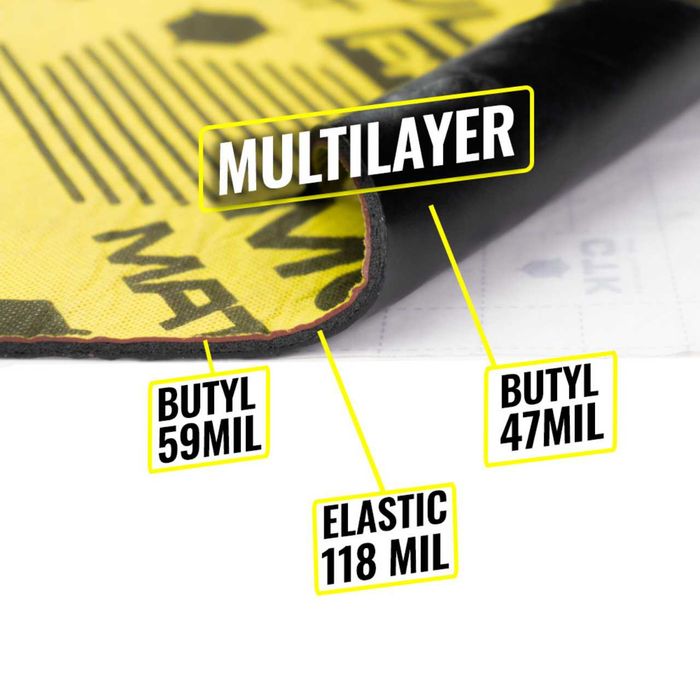 Самоклеящаяся Шумо Вибро Изоляция CTK MULTIMAT PRO 5.5 мм 37х50 см