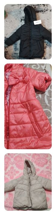 Комбінізони зимові пухові 2шт.Куртки дів, хлоп Zara 98, 104 Wai