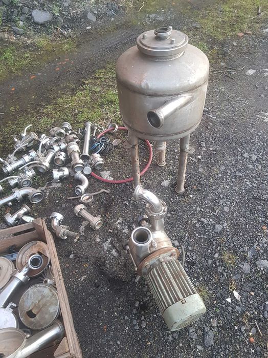 Wirówka separator do mleka pojemnik ciśnieniowy z nierdzewki