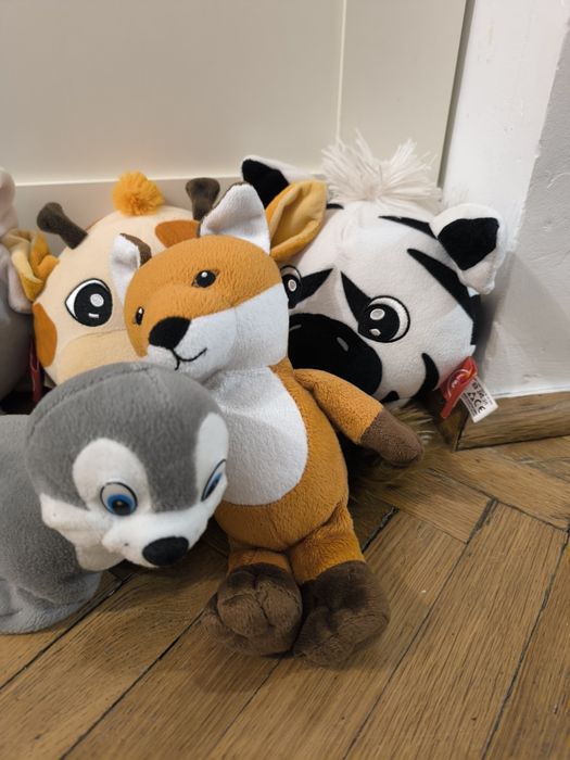 Maskotki pluszaki torebki pluszowe dla dziewczynki zebra lis słoń